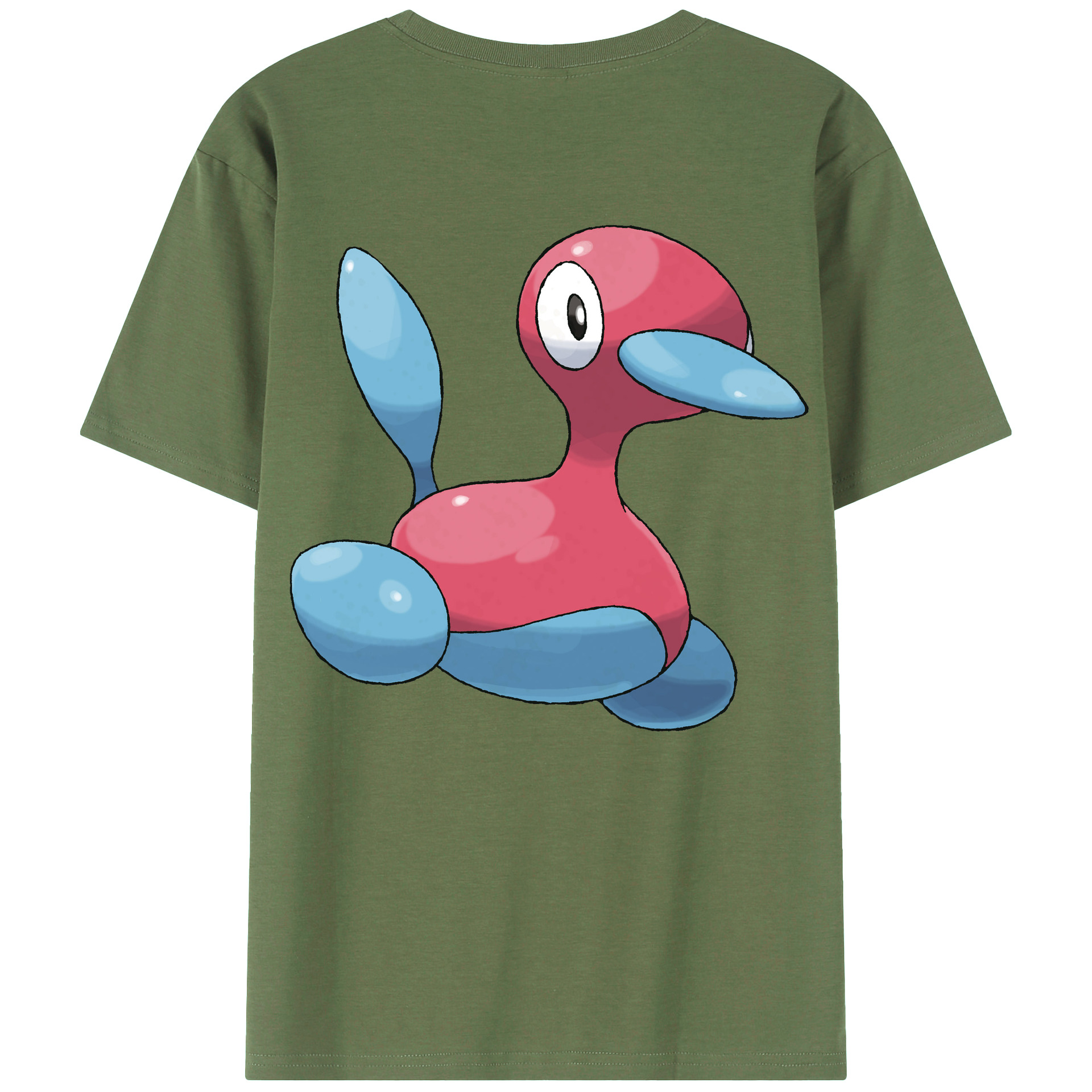（画像用） ポケットモンスター Pokémon 綿100％ メンズ半袖Tシャツ（バックプリント） 通気性